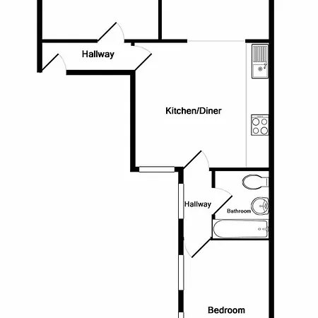 Fifth Quarter With Free Parking Appartement *